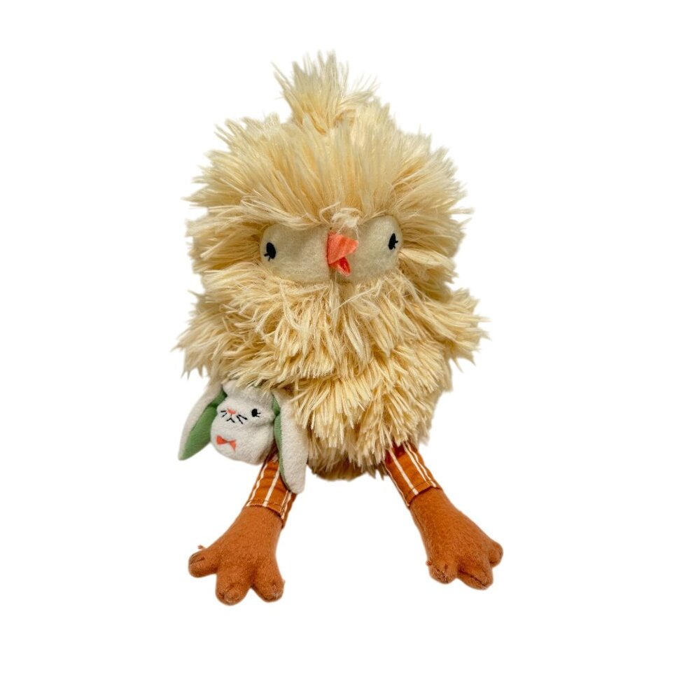 Vtg Hallmark Moptops Chick Plush 13" Stuffed Animal Easter Bunny Satchel